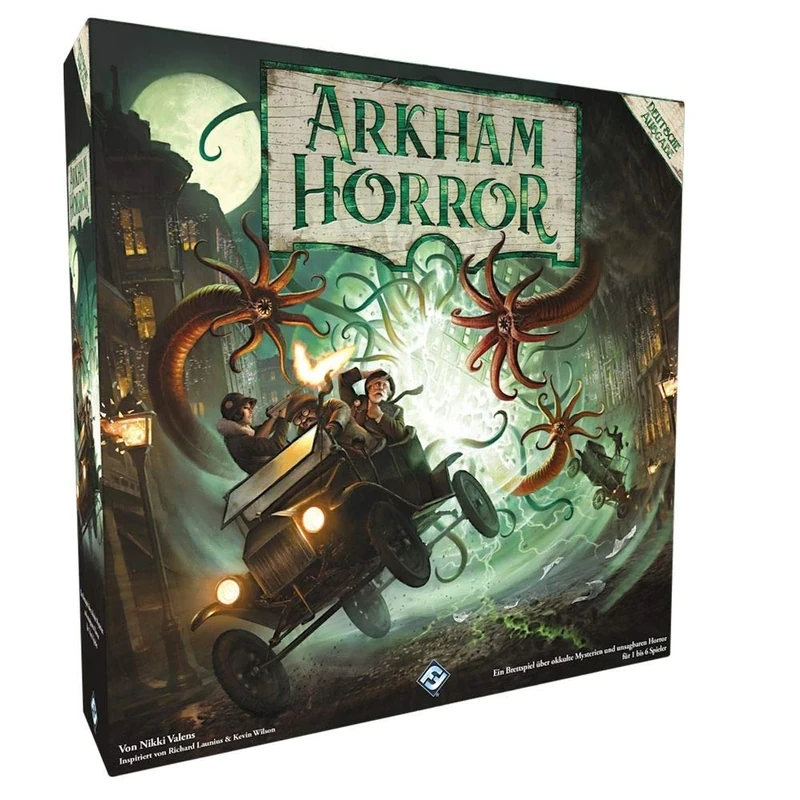 Fantasy Flight Games, Arkham Horror 3rd Edition, Basic Game, Expert Game, Strategy Game, 1-6 Players, Ages 14+, 120+ Minutes, German, Multicoloured, Multicoloured