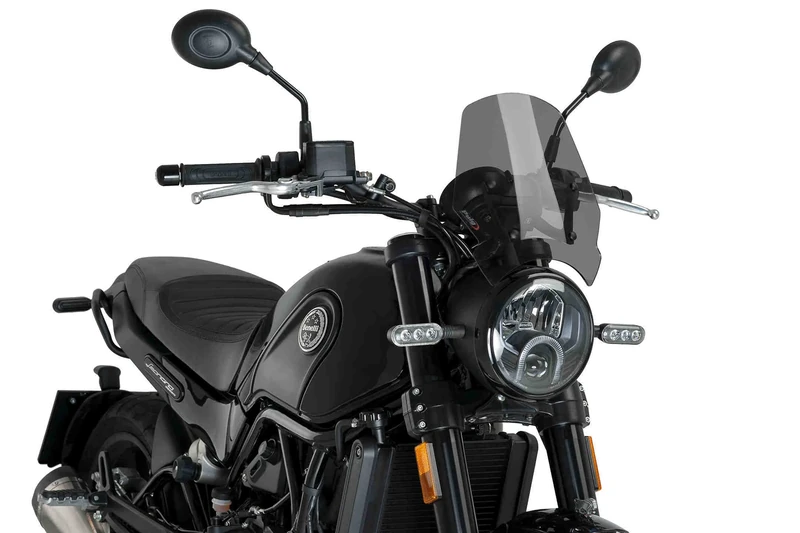 Puig Windshield Naked New Generation Sport 9747F for Benelli Leoncino 500 16'-19', Benelli Leoncino Trail 17'-19'