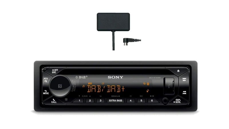 Sony MEX-N7300KIT - Car Radio CD, DAB+, DAB Antenna Included, External Microphone, Illumination Customizable 35000 Colors, Siri & Android Voice Control, NFC, Dual Bluetooth, USB