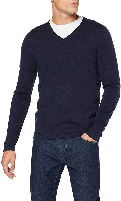 Marc O'Polo Men's M29506060158 Jumper Not Applicable, Blue (Total Eclipse 896), Small