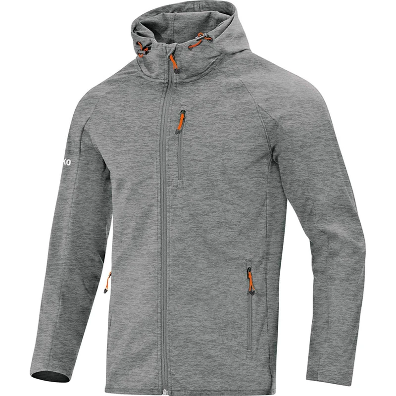 JAKO Men's softshell jacket light softshell jackets., mens, 7605, grey mixed, S - Image 1