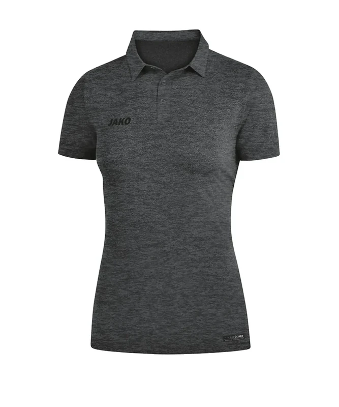 Jako Women's Polo Shirt, Size 44, Anthracite Blend