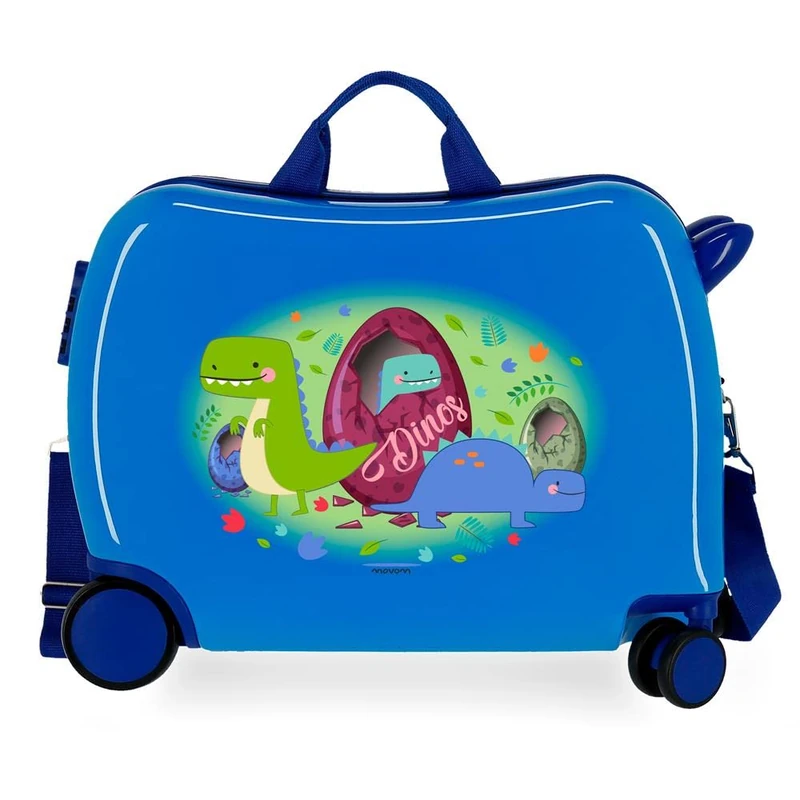 MOVOM Kid's Happy Time Rolling Suitcase, Dinos, 50 centimeters