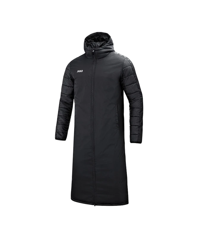 Jako Men's Long Sleeve Coat, Size L, Black