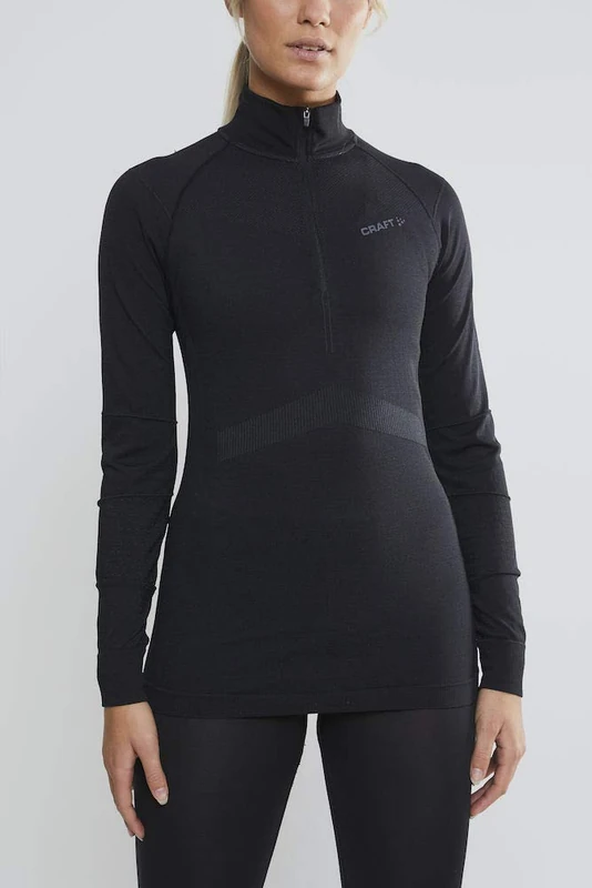 Craft Active Intensity Zip W Baselayer - Black, Large