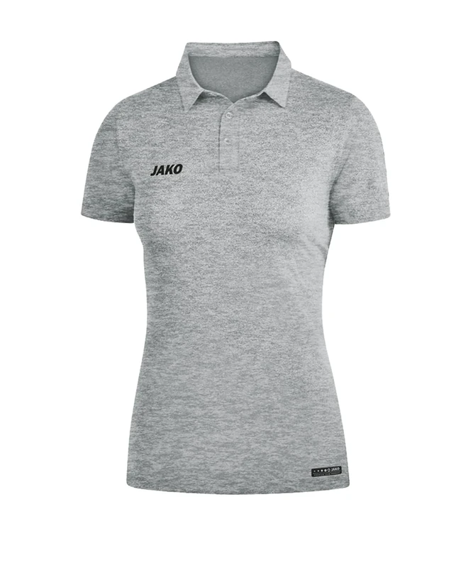 Jako Women's Polo Shirt, Size 36, Light Grey