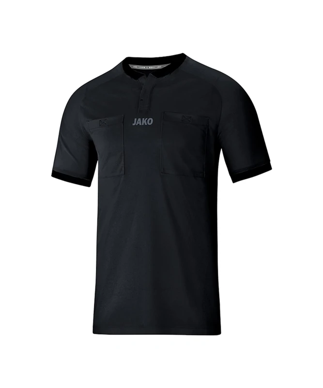JAKO Men's Referee Jersey KA Football Jersey, Black, XS