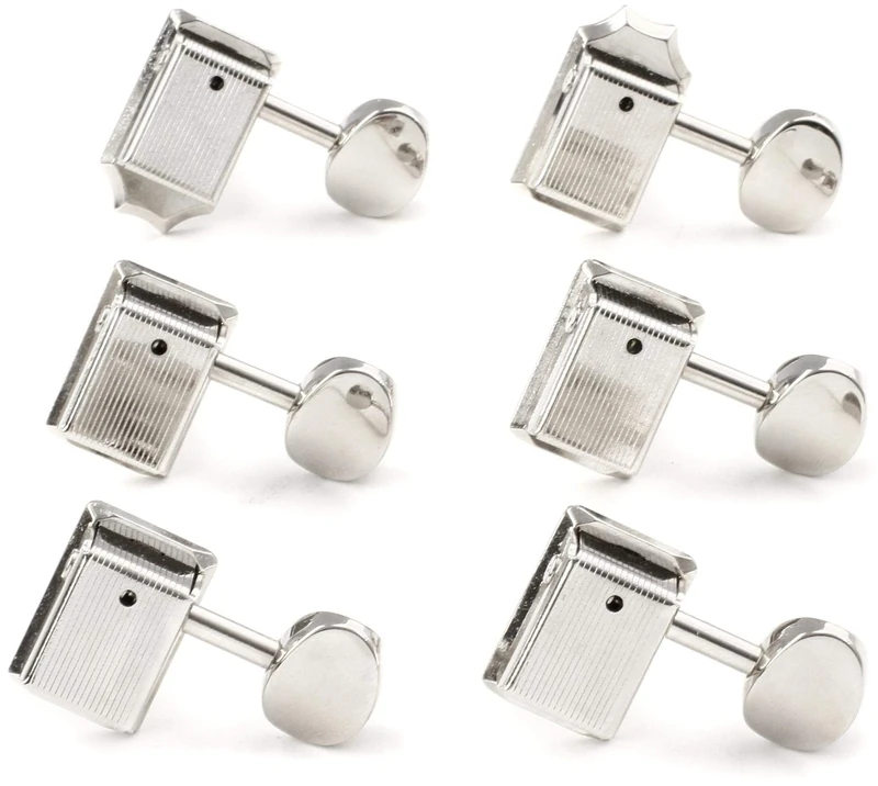 Fender® "CLASSICGEAR™ TUNING MACHINES" Machine Heads for Electric Guitar | 6 Left | 18:1 Ratio | Finish: Chrome