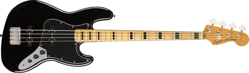 Squier by Fender Classic Vibe '70s Jazz Bass, Black