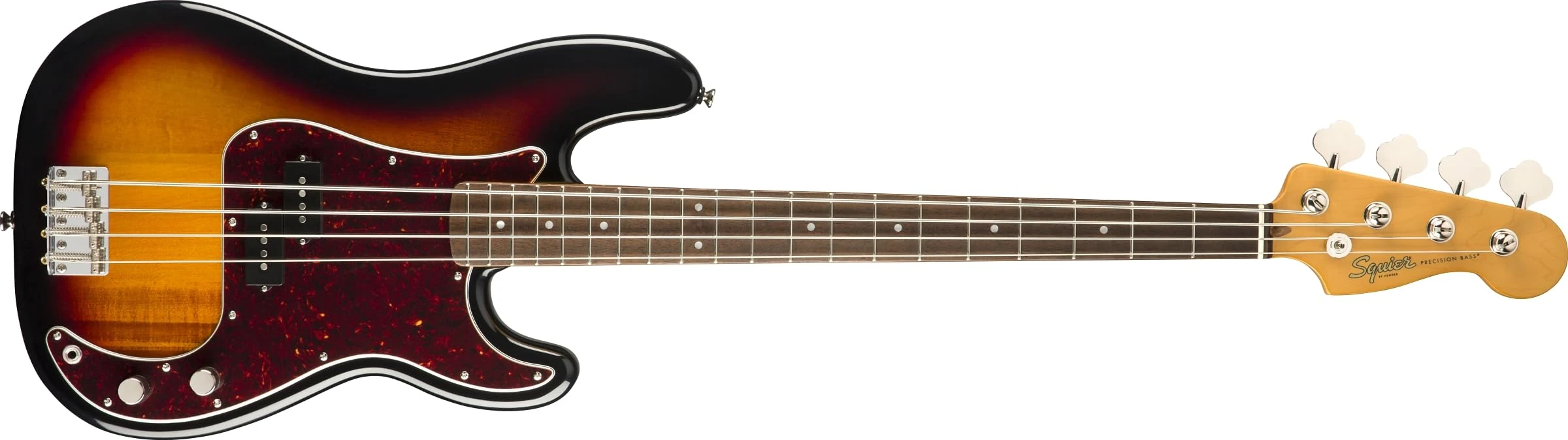 Squier by Fender Classic Vibe '60s Electric Precision Bass Guitar, Laurel Fingerboard, 3 Colour Sunburst
