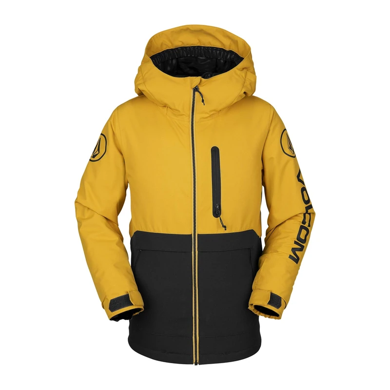 Volcom Boys' Big Holbeck Insulated 2 Layer Shell Snow Jacket - Yellow - Medium