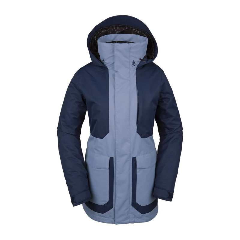Volcom Women's Leeland Micro Fleece Lined Snow Jacket - blue - XS