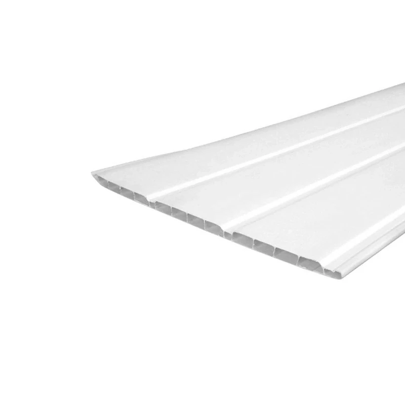 5m Length x 300mm White Plastic Soffit Board - uPVC Hollow Soffit Cladding - Roof / Ceiling & Wall Cladding