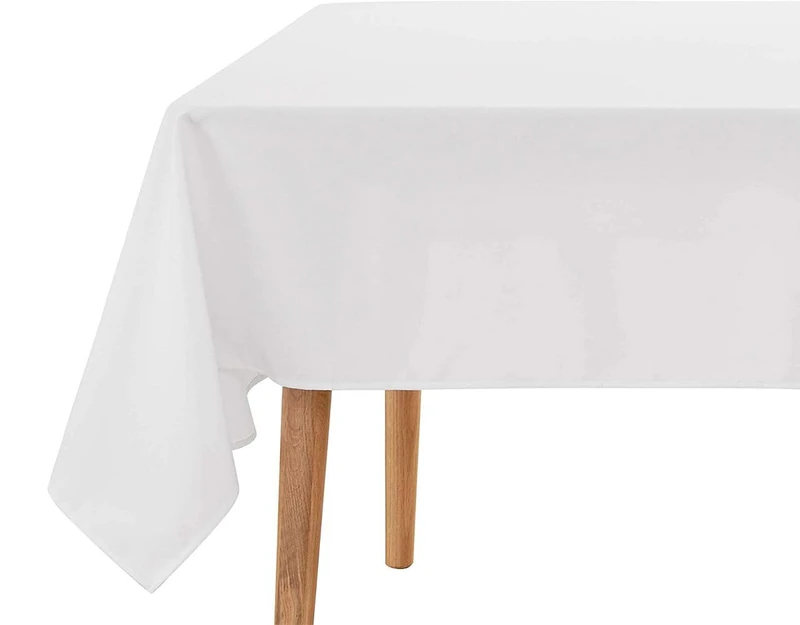 Exma Oilcloth Tablecloth Printed by the Metre – Plain White 43100-1