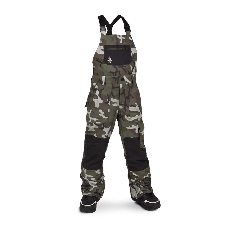 Volcom Youth Barkley 2 Layer Shell Bib Snow Overall - Multi - Large