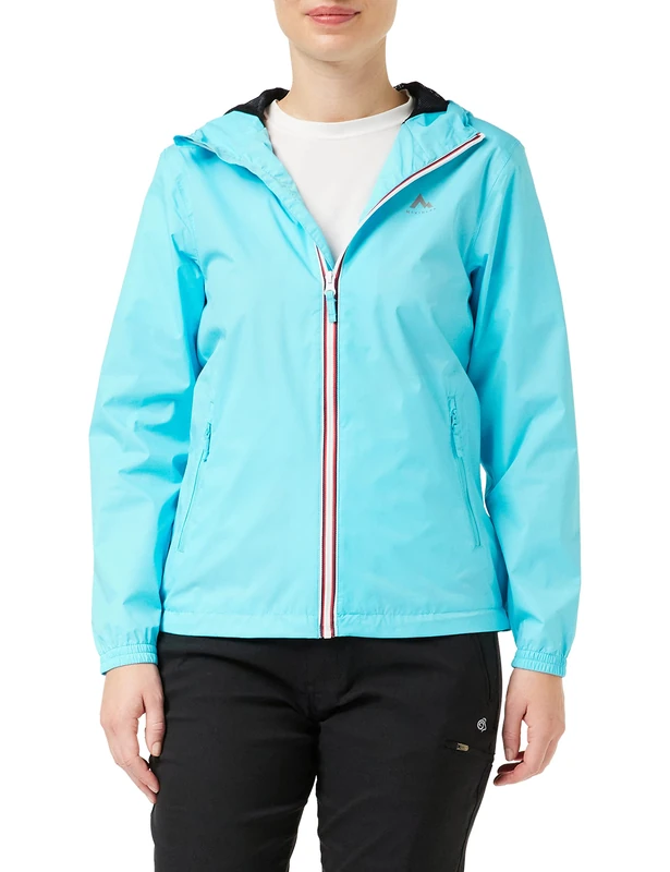 Mc Kinley Women's Kereol III Rain Jacket, Turquoise, 48