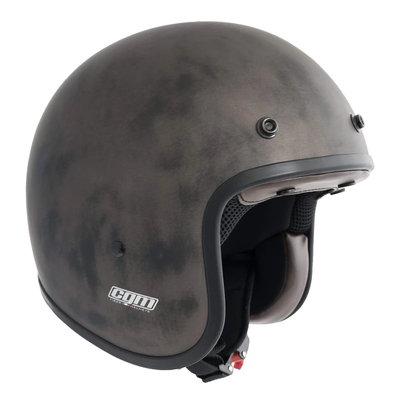 CGM 170W-AAA-13 Brown Rubber (XS) Jet Fiberglass Helmet (Challlenge) - Image 1