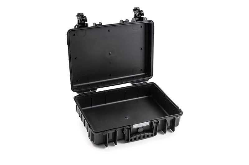 B&W OUTDOOR Transport Case - Type 6040 - Empty Case - Waterproof According to IP67 Certification, Dustproof, Virtually Indestructible - Black