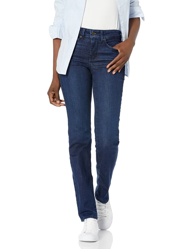 NYDJ Women's Marilyn Straight Leg Denim Jeans, Denslowe, 10 32