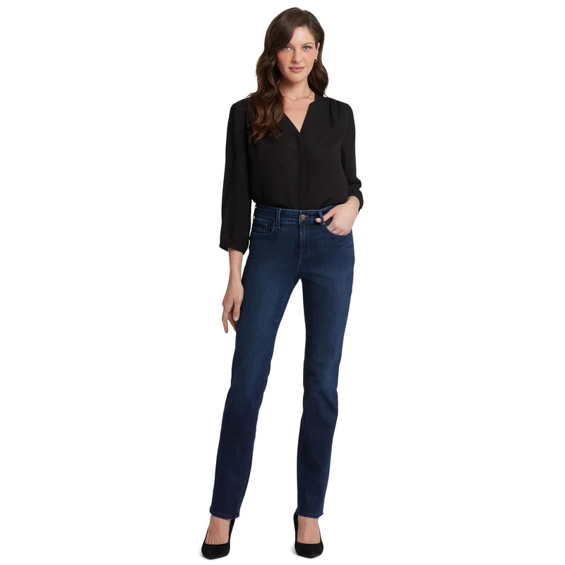 NYDJ Women's Marilyn Straight Leg Denim Jeans, Denslowe, 18 32