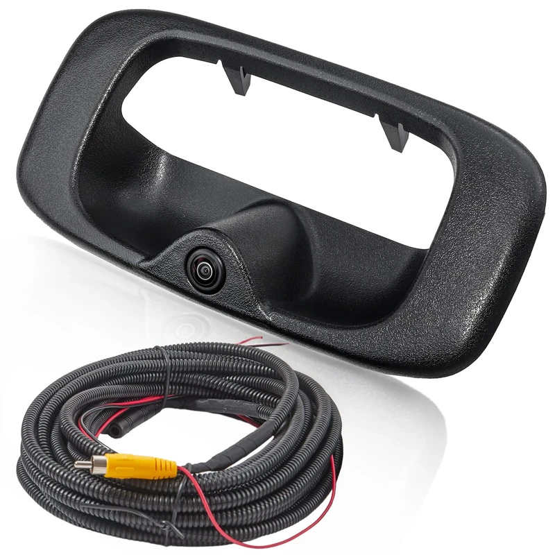 EWAY Tailgate Handle Backup Rear View Camera for Chevy Silverado/GMC Sierra Fleet Side Metal Bed 1500 2500 3500 1999-2006 Reversing Backing Cameras