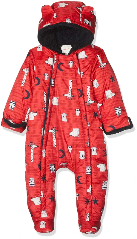 Catimini Baby Boys' Cp46000 Pilote Snowsuit, Red (Vermillion 36), 1-3 Months (Size: 3M) - Image 1