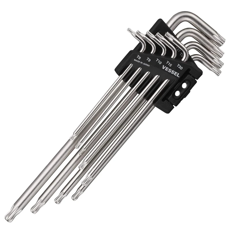 Vessel 8509BTX Torx L 9-Piece Wrench Set