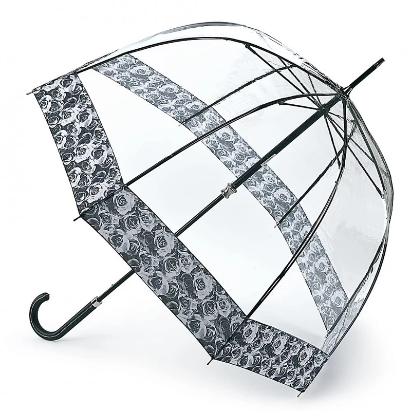 Fulton Birdcage Luxe Umbrella, Photo Rose Print - Image 1