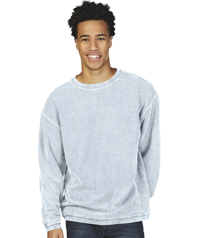 Charles River Apparel Women's Camden Crew Neck Sweatshirt, Chambray, XXX-Large