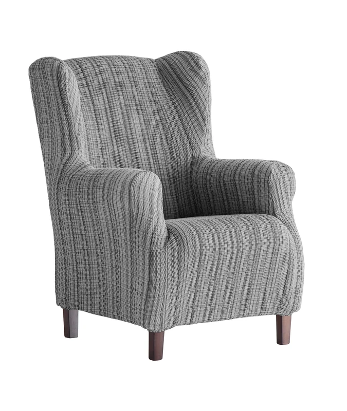 Martina Home Mejico Stretch Chair Cover Wing Chair, grey