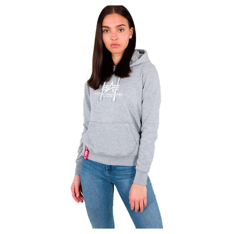 Alpha Industries New Basic Hoodie for women Grey Heather