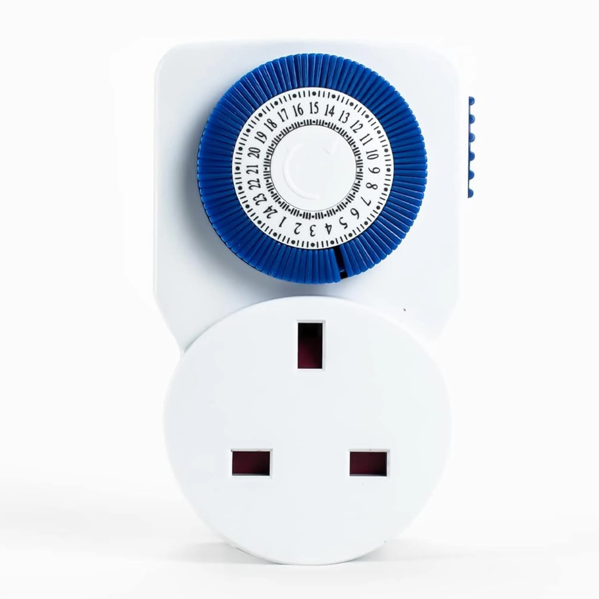 STATUS Timer Switch Mini | 24 Hour Segment Timer Light Switch | White UK Plug | S24HRMINIT6