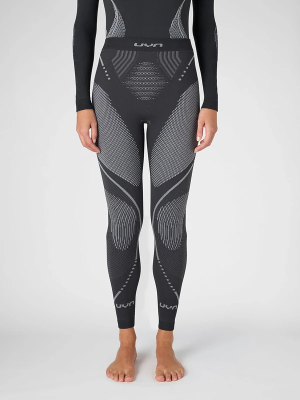 UYN Men's Uyn Evolutyon Lady Underwear Long Baselayer Pants, Charcoal/White/Light Grey, XS UK