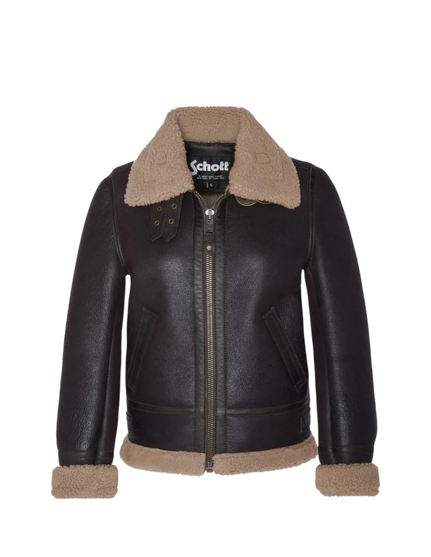 Schott NYC Women's Lcw1257 Leather Jacket Not Applicable, Cordovan, Small - Image 1