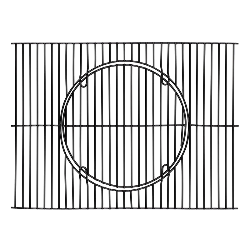 tepro Barbecue Accessories Universal Enamelled Grill Set with Grate in Grate System Grill Area Approx. 41.5 x 55 cm Black