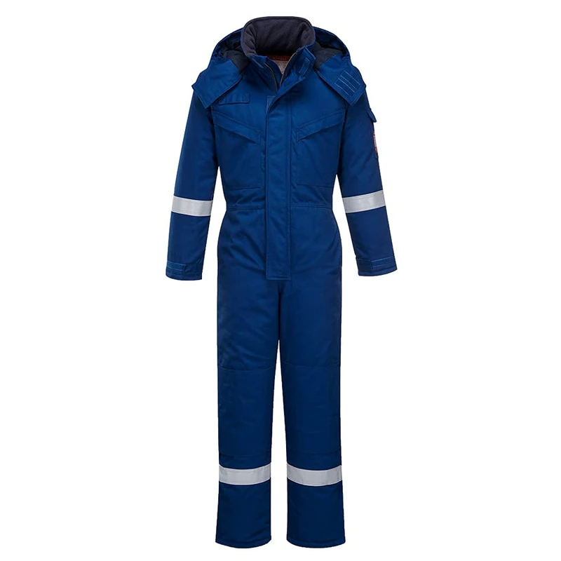 Portwest FR Anti-Static Winter Coverall, Size: XL, Colour: Royal Blue, FR53RBRXL - Image 1