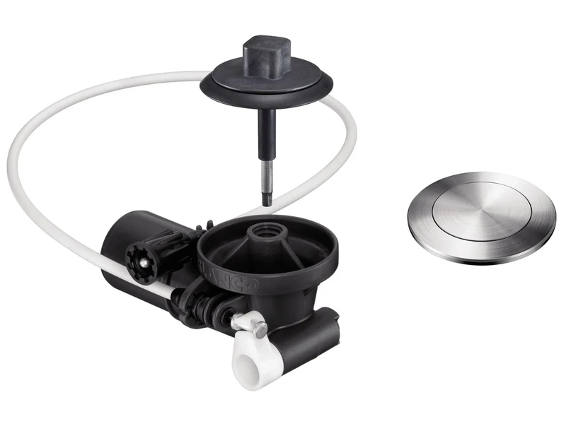 BLANCO PushControl Stainless Steel retrofit Set | Flat and intuitive Remote Control for InFino Waste Systems | Intuitive Push Operation | Easy to Clean | Required Drilling Diameter: 35 mm