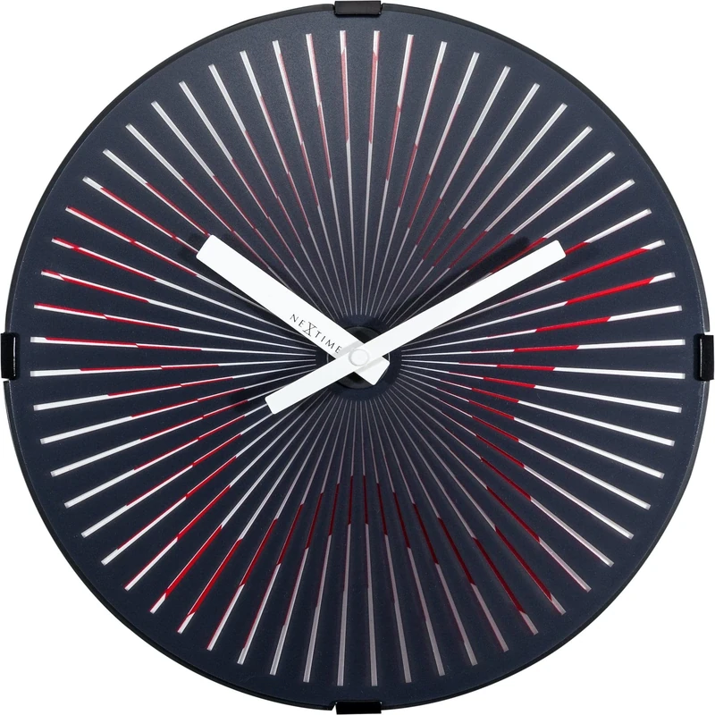 NexTime - Wall clock- Ø 30 cm – Plastic – Motion clock- Red – 'Motion Star – Red' - Image 1