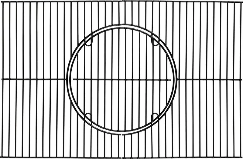 Tepro Grill Accessories Universal Enamelled Grill Set for Grate in Grate System Grill Area Approx. 69.5 x 46 cm Black