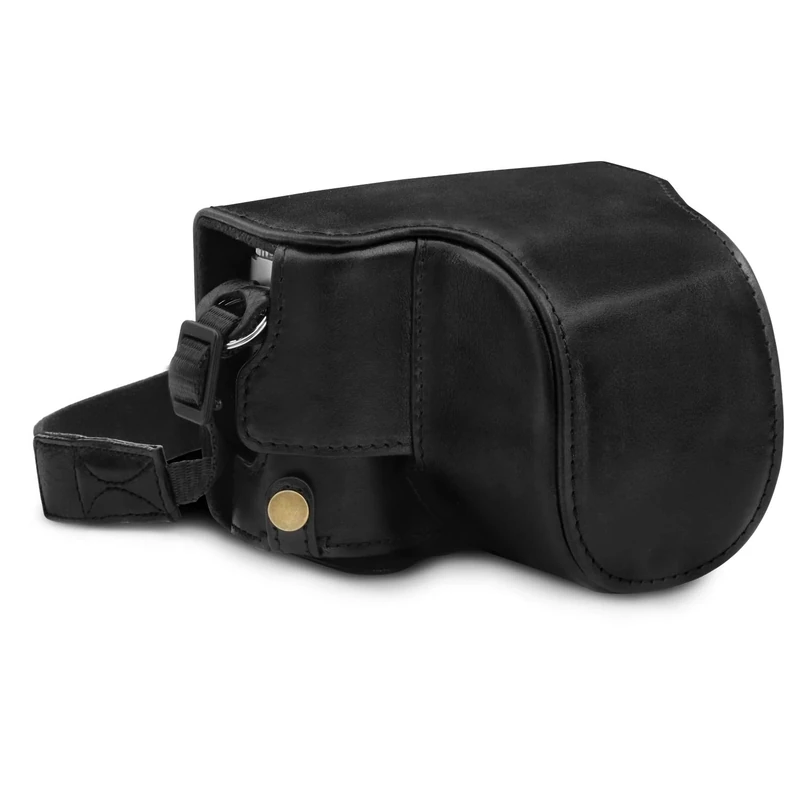 MegaGear MG1605 Ever Ready Genuine Leather Camera Case Compatible with Leica D-Lux 7 - Black