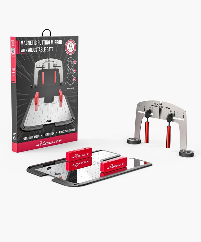 PuttOut Golf Putting Mirror Trainer and Alignment Gate