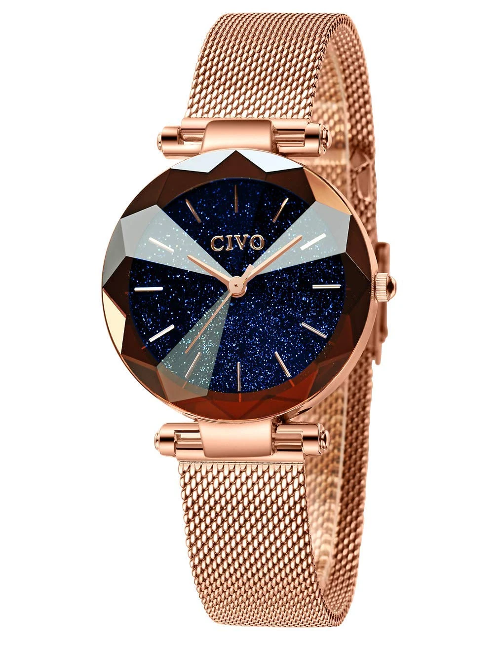 CIVO Women Watches Stainless Steel Mesh Strap Waterproof Watches for Woman Girls Teenager Fashion Elegant Business Dress Analogue Quartz Wrist Watch Ladies