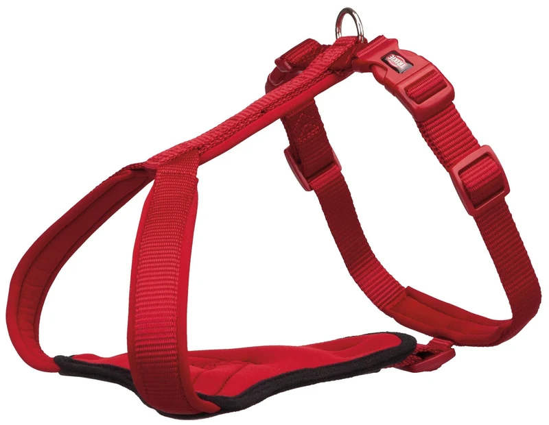 Trixie 1998803 Premium Y-Harness, L-XL, 80-95 cm/25 mm, Red