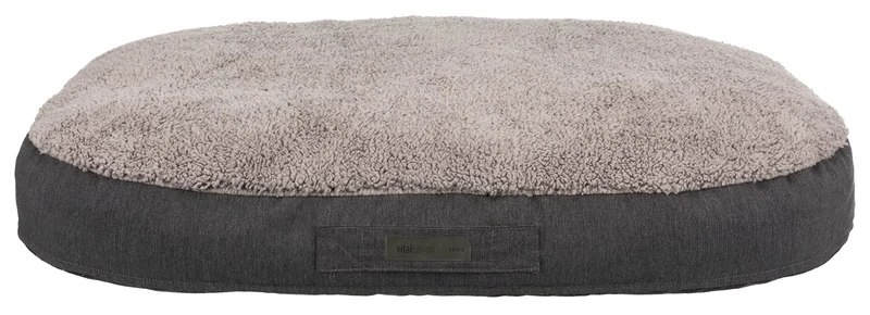 TRIXIE Vital Cushion Bendson 36425 Orthopaedic Dog Cushion Oval 100 × 70 cm Dark Grey/Light Grey