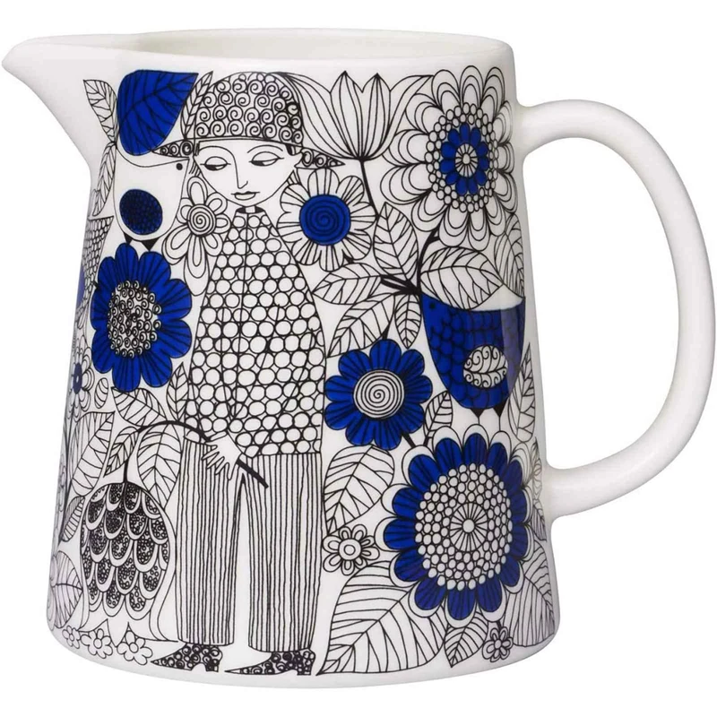 Arabia Pastoraali 1026264 Teapot with Pastoraali Motifs, Ceramic, Colour: Blue/White, Capacity: 100 ml