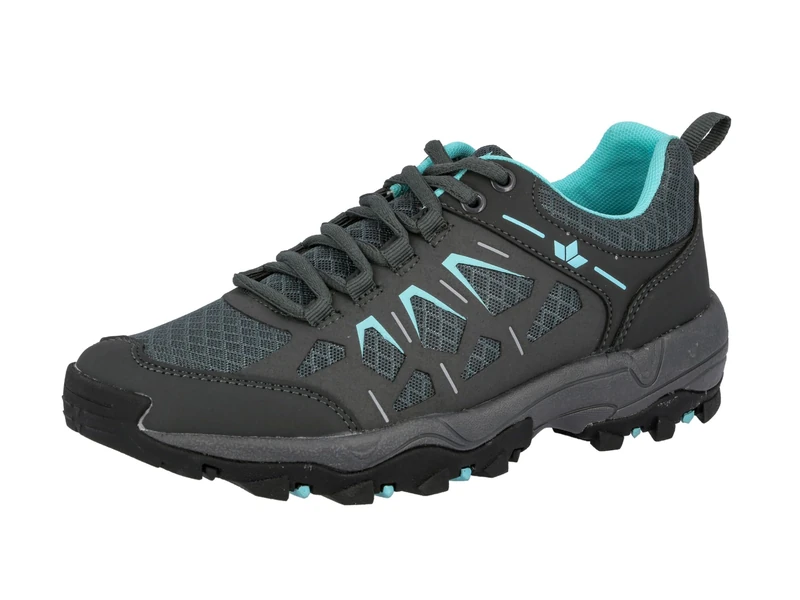 Lico 210099 Women’s Low Rise Hiking Shoes, Grey (Anthracite/Turquoise), 8 UK