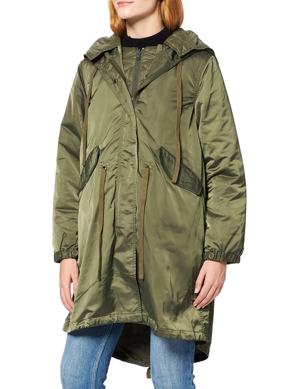 Herrlicher Women's Catherine Jacket, Green (Dark Olive 324), M - Image 1