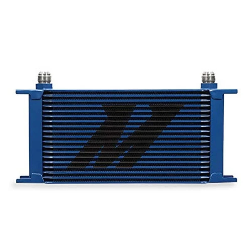 Mishimoto MMOC-19BL Universal 19 Row Oil Cooler, Blue