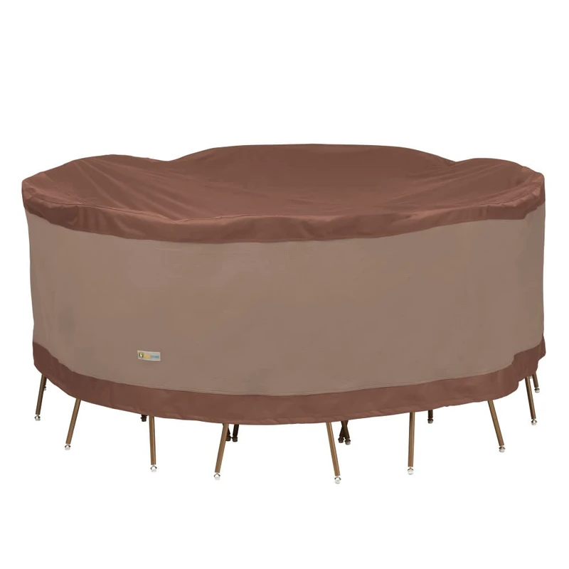 Duck Covers Ultimate Round Table and Chair Set Cover 84in W