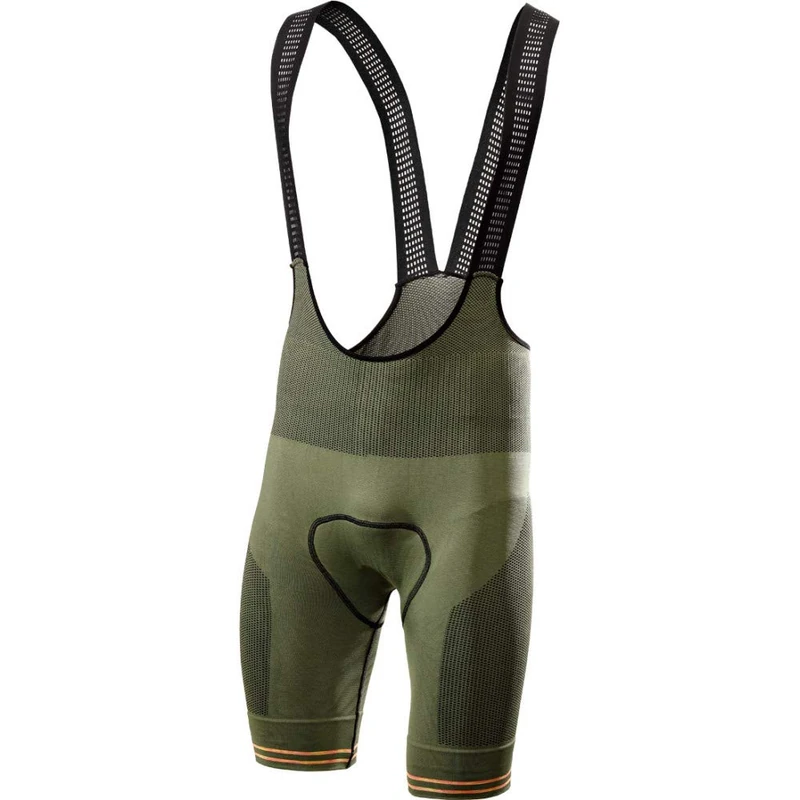 SIX2 Women's Bib Shorts Clima Army/Melange Fire-M